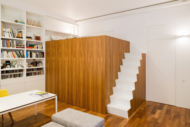 Фотография: Офис в стиле Скандинавский, Малогабаритная квартира, Квартира, Дома и квартиры, Минимализм, Переделка – фото на INMYROOM