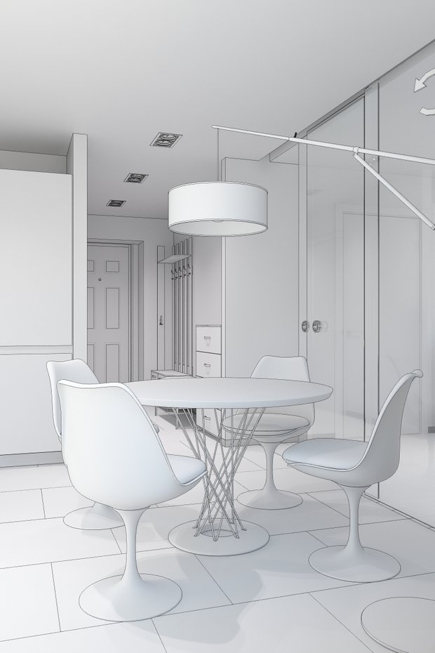 Фото из портфолио Рабочий процесс – фотографии дизайна интерьеров на INMYROOM
