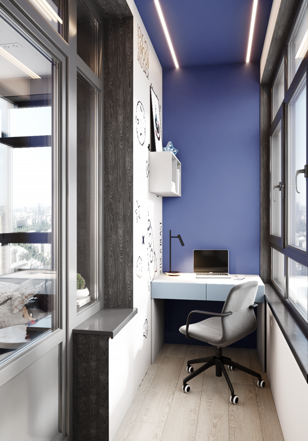 Фотография: Балкон в стиле Современный, Квартира, Проект недели, Москва, 4 и больше, Более 90 метров, Texture Design – фото на INMYROOM