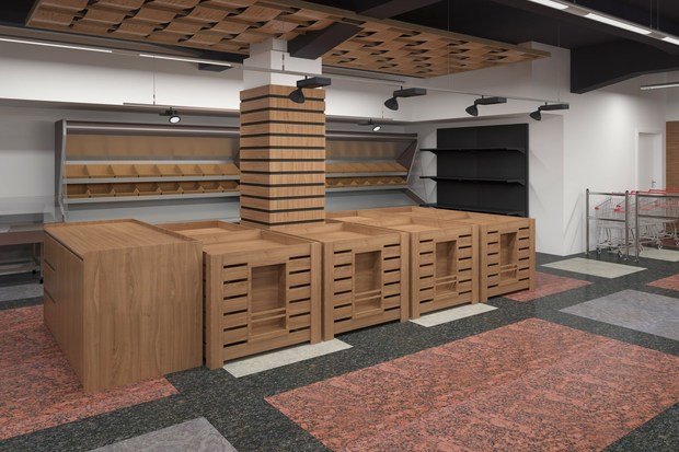 Фото из портфолио Магазин Spar на Павелецком вокзале. – фотографии дизайна интерьеров на INMYROOM