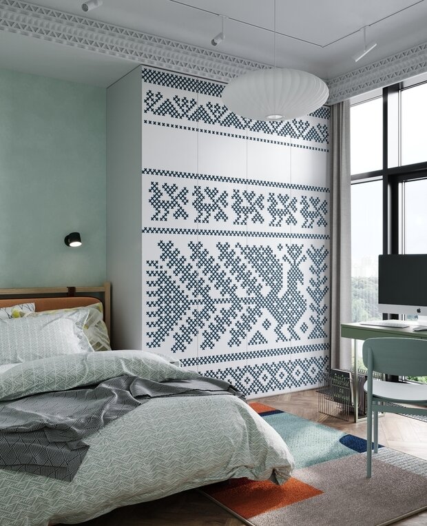 Фотография: Спальня в стиле Современный, Эклектика, Квартира, Проект недели, Москва, 4 и больше, Более 90 метров – фото на INMYROOM