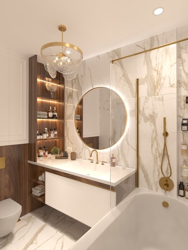 Фото из портфолио Квартира в бежевых оттенках – фотографии дизайна интерьеров на INMYROOM