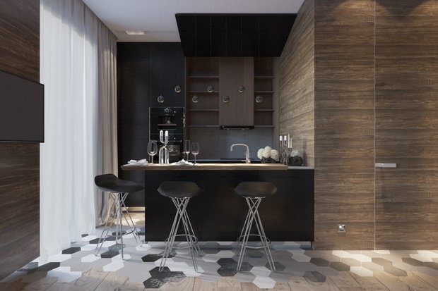 Фото из портфолио 1к квартира. Как все уместить? – фотографии дизайна интерьеров на INMYROOM