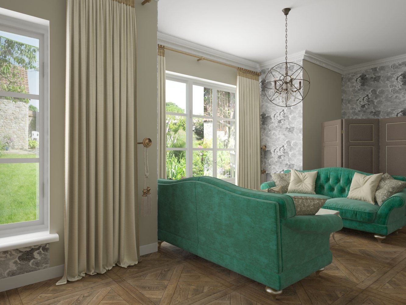 Фото из портфолио Изумрудная гостиная – фотографии дизайна интерьеров на INMYROOM Фото из портфолио Изумрудная гостиная – фотографии дизайна интерьеров на INMYROOM