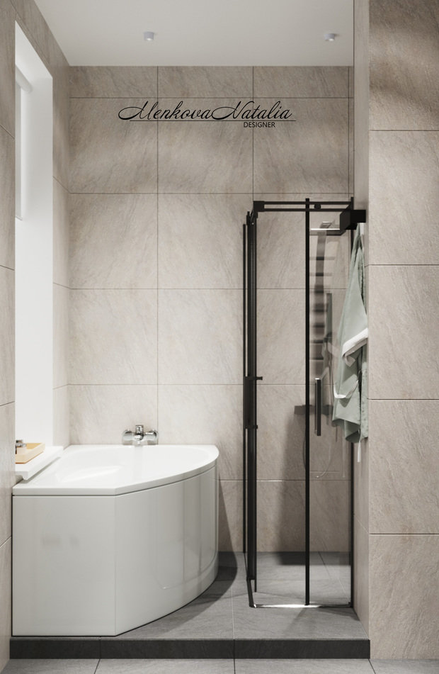 Фото из портфолио Ванная комната 5 м2 – фотографии дизайна интерьеров на INMYROOM