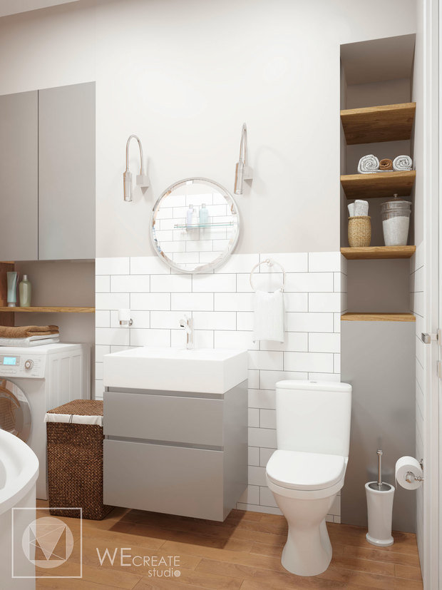 Фото из портфолио Smart-квартира в скандинавском стиле – фотографии дизайна интерьеров на INMYROOM