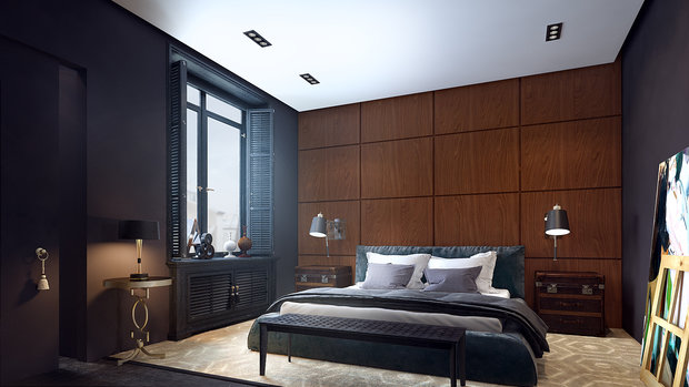 Фотография: Спальня в стиле Восточный, Квартира, Дома и квартиры, Проект недели, Ар-деко – фото на INMYROOM