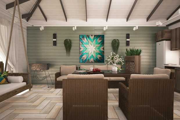 Фото из портфолио Веранда частного дома – фотографии дизайна интерьеров на INMYROOM