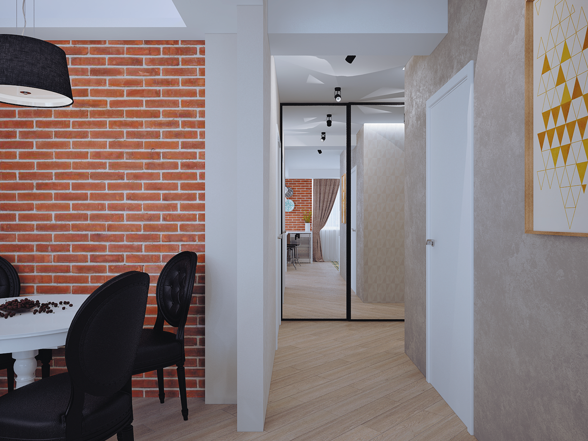 Фотография: Прихожая в стиле Лофт, Современный, Классический, Квартира, Планировки, Мебель и свет, Проект дня – фото на INMYROOM