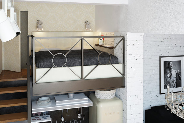 Фотография: Спальня в стиле Лофт, Квартира, Дома и квартиры, IKEA, Проект недели – фото на INMYROOM