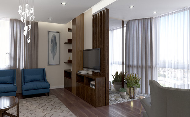 Фото из портфолио Квартира ЖК Мосфильмовский – фотографии дизайна интерьеров на INMYROOM