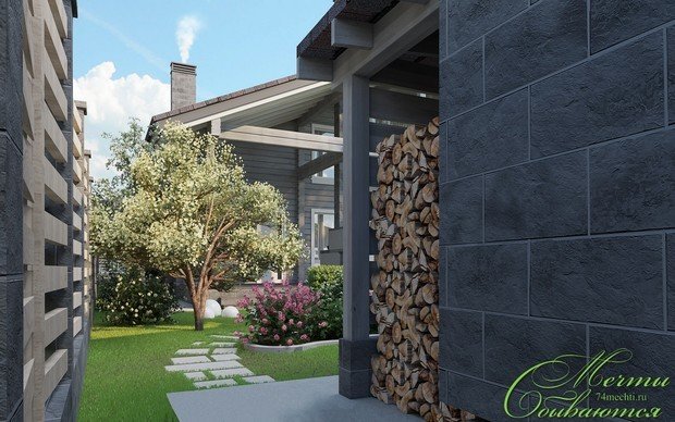 Фото из портфолио Загородный дом в стиле шале – фотографии дизайна интерьеров на INMYROOM