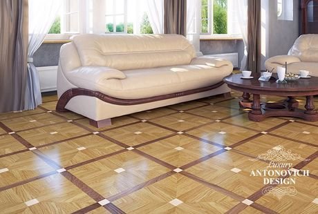 Паркет в интерьере. Уютные моменты