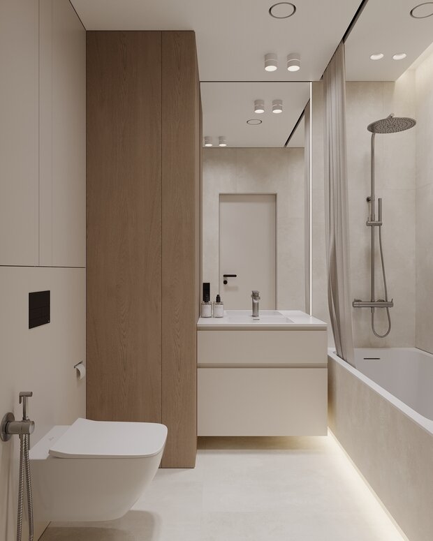 Фото из портфолио ЖК Vangarden (Прихожая/СУ) – фотографии дизайна интерьеров на INMYROOM