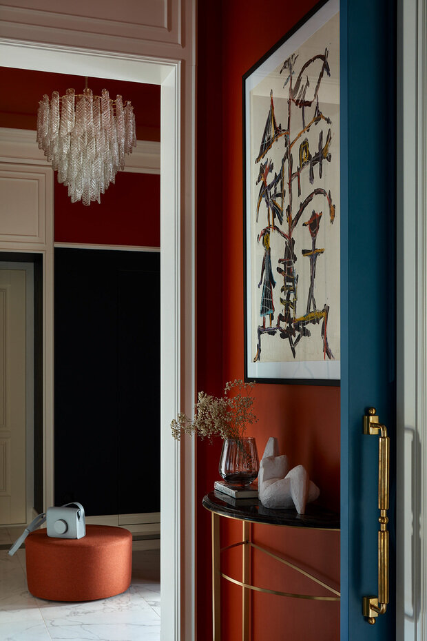 Фотография: Прихожая в стиле Классический, Эклектика, Квартира, Проект недели, Москва, Кирпичный дом, 4 и больше, Более 90 метров, Алиса Шабельникова, #эксклюзивныепроекты – фото на INMYROOM