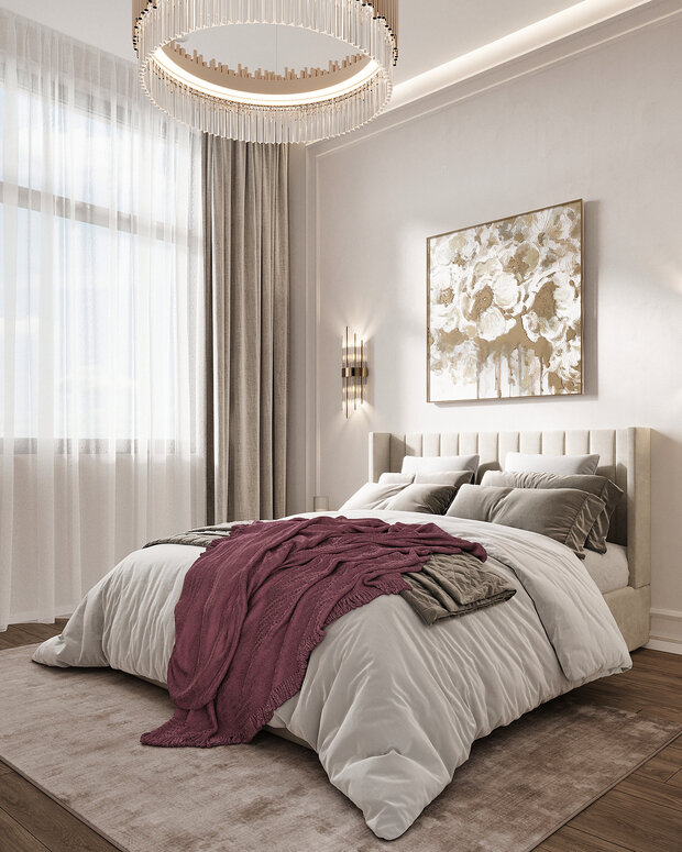 Фото из портфолио Дизайн интерьера квартиры в ЖК «ОМ» в стиле современной классики – фотографии дизайна интерьеров на INMYROOM