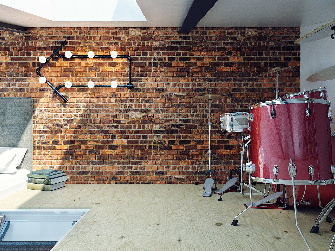 Фото из портфолио Апартаменты для барабанщицы. – фотографии дизайна интерьеров на INMYROOM Фото из портфолио Апартаменты для барабанщицы. – фотографии дизайна интерьеров на INMYROOM