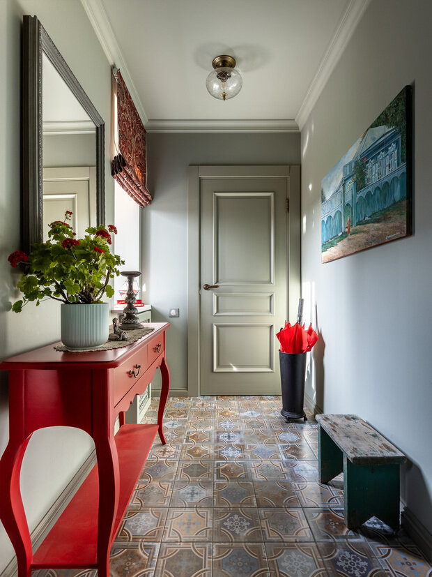 Фотография: Прихожая в стиле Прованс и Кантри, Дом, Проект дня, Дом и дача, Кирпичный дом, 4 и больше, Более 90 метров, Башкортостан, Лилия Асфандиярова, прованс/винтаж – фото на INMYROOM