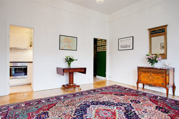 Фотография: Гостиная в стиле Скандинавский, Классический, Малогабаритная квартира, Квартира, Дома и квартиры, Стокгольм – фото на INMYROOM