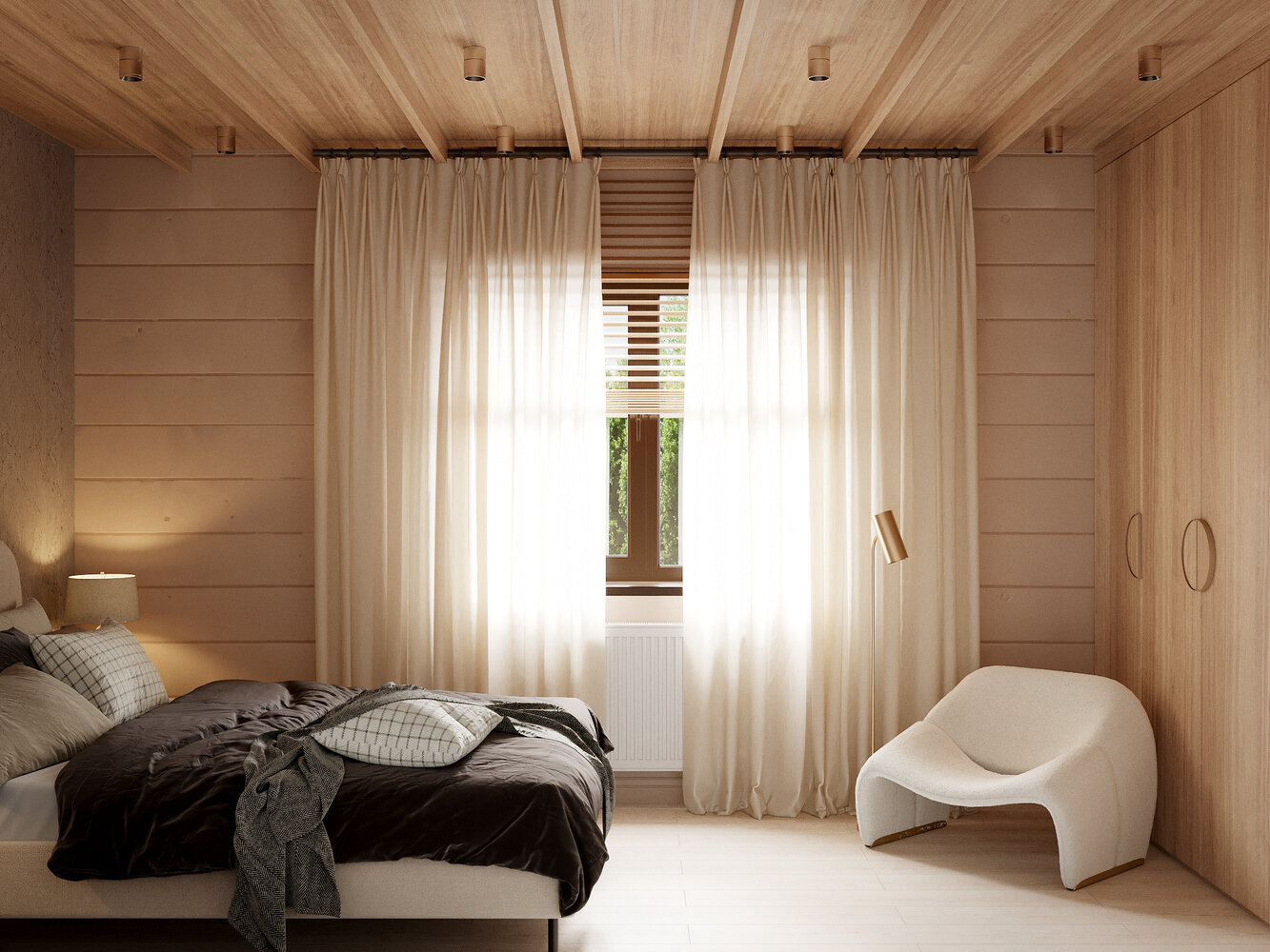 Фотография: Спальня в стиле Современный, Минимализм, Дом, Проект недели, Эко, Дом и дача, 3 комнаты, Более 90 метров, Башкортостан, Юлия Сафина – фото на INMYROOM Фотография: Спальня в стиле Современный, Минимализм, Дом, Проект недели, Эко, Дом и дача, 3 комнаты, Более 90 метров, Башкортостан, Юлия Сафина – фото на INMYROOM