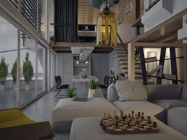 Фото из портфолио penthouse Олимп – фотографии дизайна интерьеров на INMYROOM