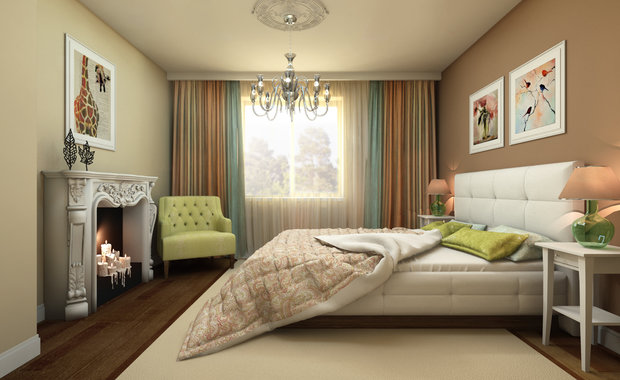 Фото из портфолио Свечевой камин для спальни – фотографии дизайна интерьеров на INMYROOM