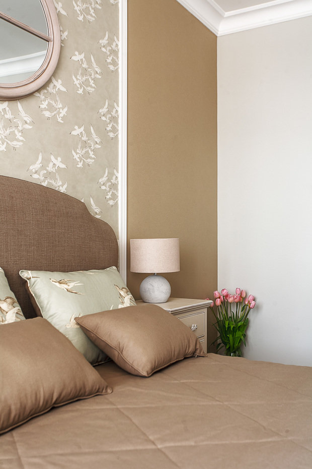 Фотография: Спальня в стиле Прованс и Кантри, Современный, Квартира, Проект недели, Москва, Марина Саркисян, Сергей Красюк, новостройка, 4 и больше, Более 90 метров – фото на INMYROOM
