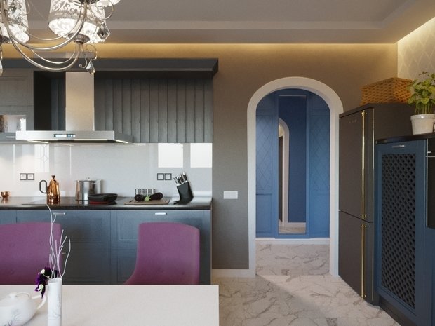 Фото из портфолио Средиземноморская классика у Финского залива – фотографии дизайна интерьеров на INMYROOM