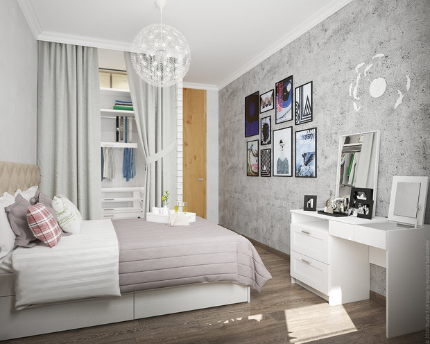 Фото из портфолио Женский лофт – фотографии дизайна интерьеров на INMYROOM