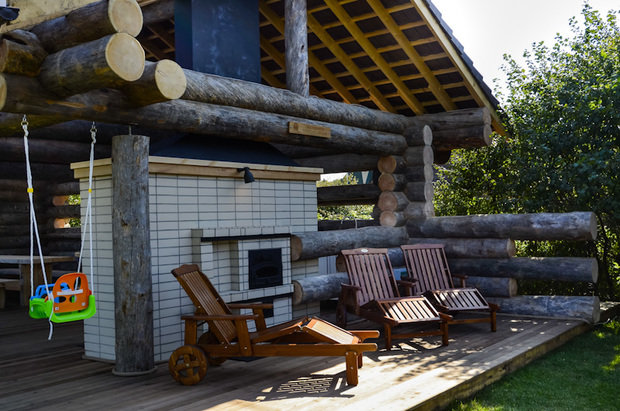 Фотография: Балкон, Терраса в стиле Прованс и Кантри, Современный, Дом, Ландшафт, Стиль жизни, Дача, Дачный ответ, Беседка – фото на INMYROOM