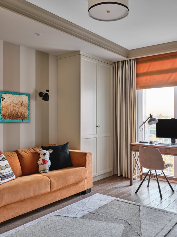 Фотография: Детская в стиле Современный, Квартира, Проект недели, Москва, 4 и больше, Более 90 метров, Карина Сейфуль-Мулюкова – фото на INMYROOM