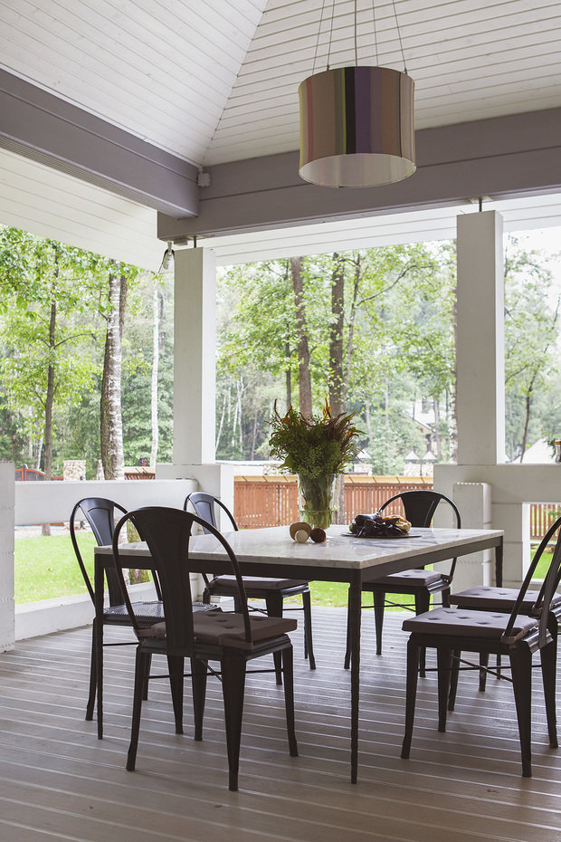 Фотография: Терраса в стиле Скандинавский, Эклектика, Дом, Проект недели, Дом и дача, Московская область, Новоглаголево, Оксана Короткина, Prosperity – фото на INMYROOM