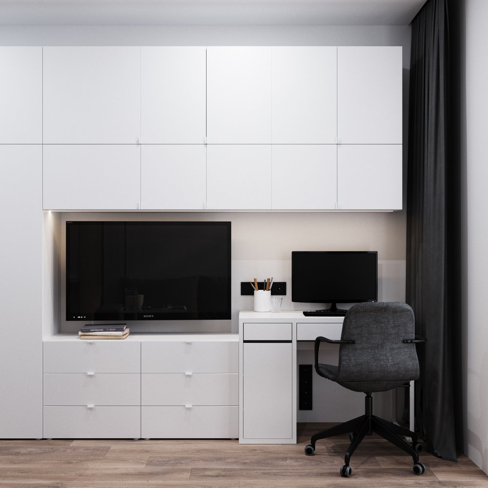 Фотография: Гостиная в стиле Минимализм, Современный, Квартира, Студия, Белый, Проект недели, Серый, Голубой, до 40 метров, ПРЕМИЯ INMYROOM, Олеся Еранцева – фото на INMYROOM Фотография: Гостиная в стиле Минимализм, Современный, Квартира, Студия, Белый, Проект недели, Серый, Голубой, до 40 метров, ПРЕМИЯ INMYROOM, Олеся Еранцева – фото на INMYROOM