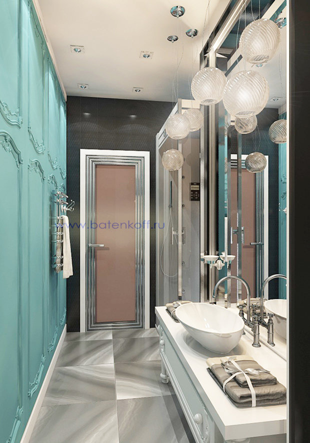 Фото из портфолио Дизайн проект ванной комнаты в стиле современной классики. Москва. Мичуринский  – фотографии дизайна интерьеров на InMyRoom.ru