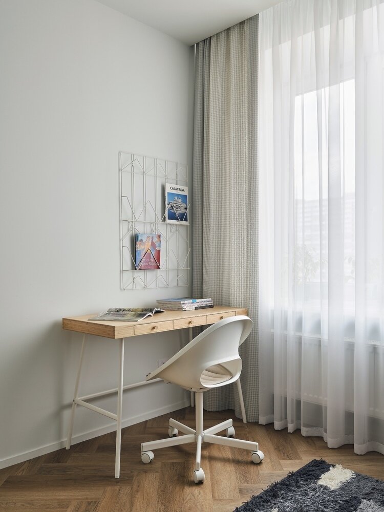 Фотография: Кабинет в стиле Современный, Квартира, Проект недели, Кирпичный дом, 3 комнаты, 60-90 метров, Тюмень, Interius – фото на INMYROOM Фотография: Кабинет в стиле Современный, Квартира, Проект недели, Кирпичный дом, 3 комнаты, 60-90 метров, Тюмень, Interius – фото на INMYROOM