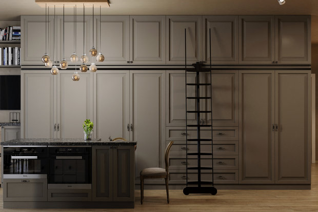 Фото из портфолио 4-хкомнатная квартира в ЖК Ботаника – фотографии дизайна интерьеров на INMYROOM