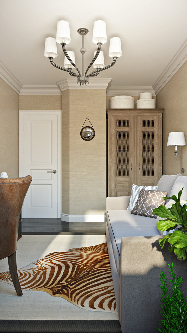 Фотография: Кабинет в стиле Эклектика, Современный, Карта покупок, Инна Усубян – фото на INMYROOM