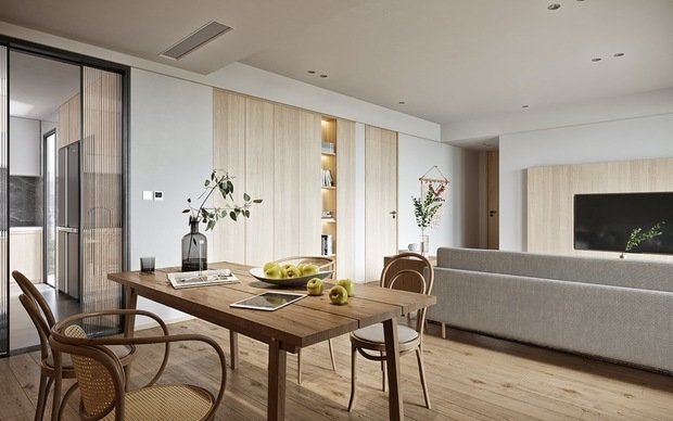 Фото из портфолио Безмятежно стильный интерьер в белых и деревянных тонах – фотографии дизайна интерьеров на INMYROOM