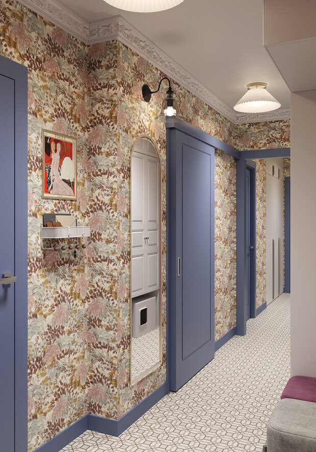 Фотография: Прихожая в стиле Современный, Эклектика, Квартира, Проект дня, Санкт-Петербург, Ирина Собыленская, Панельный дом, 3 комнаты, 40-60 метров, 60-90 метров – фото на INMYROOM