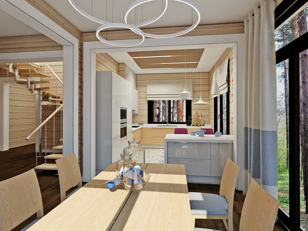 Фото из портфолио Дом у Медного озера – фотографии дизайна интерьеров на INMYROOM