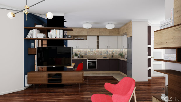 Фото из портфолио Интерьер в стиле Mid-century. – фотографии дизайна интерьеров на INMYROOM