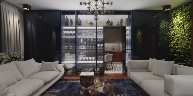 Фотография: Гостиная в стиле Лофт, Эклектика, Минимализм, Квартира, Проект недели – фото на INMYROOM