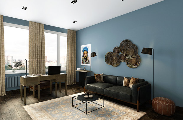 Фото из портфолио Квартира с этническими мотивами – фотографии дизайна интерьеров на INMYROOM