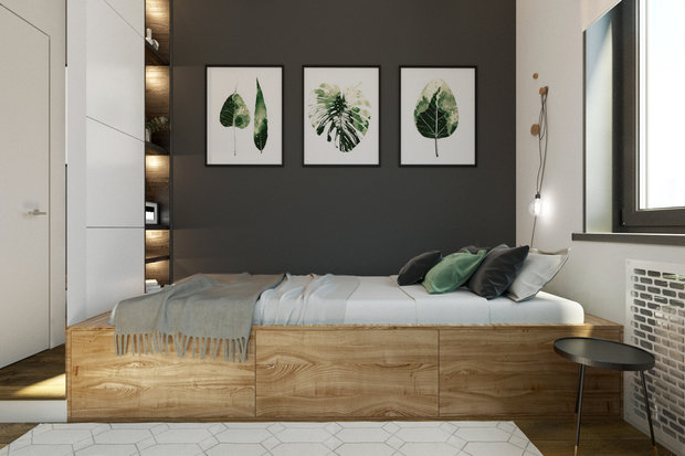 Фото из портфолио ЖК Ясный, квартира в скандинавском стиле – фотографии дизайна интерьеров на INMYROOM