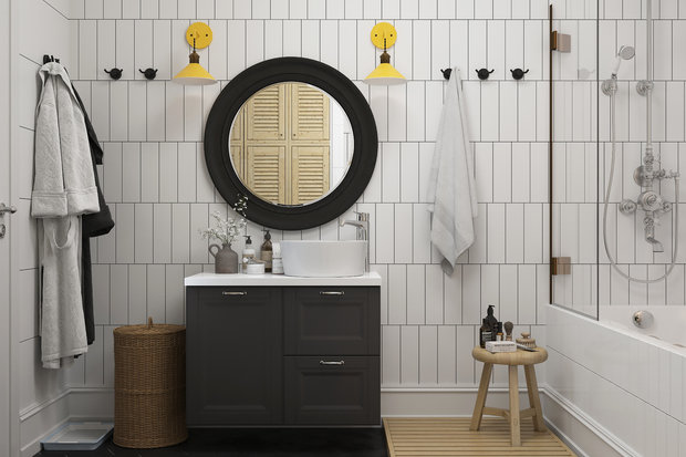 Фото из портфолио Трехкомнатная квартира на мансардном этаже. – фотографии дизайна интерьеров на INMYROOM