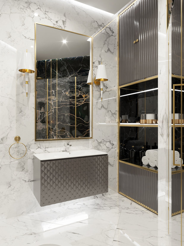 Фото из портфолио Апартаменты 1705 в ЖК Аю-Даг – фотографии дизайна интерьеров на INMYROOM