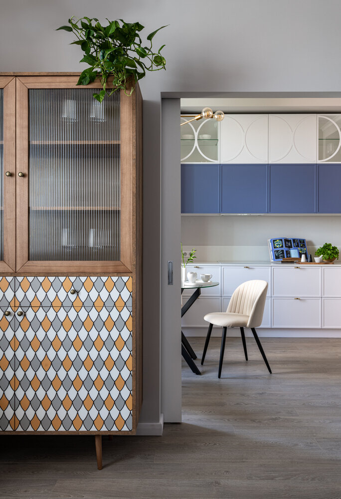 Фотография: Кухня и столовая в стиле Современный, Классический, Квартира, Проект недели, Москва, 3 комнаты, Более 90 метров, Юлия Сергеева – фото на INMYROOM