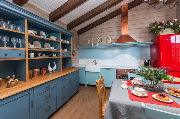 Фотография: Кухня и столовая в стиле Прованс и Кантри, Дом, Проект недели, Дом и дача, Челябинск, 3 комнаты, Более 90 метров, Марина Кутепова – фото на INMYROOM