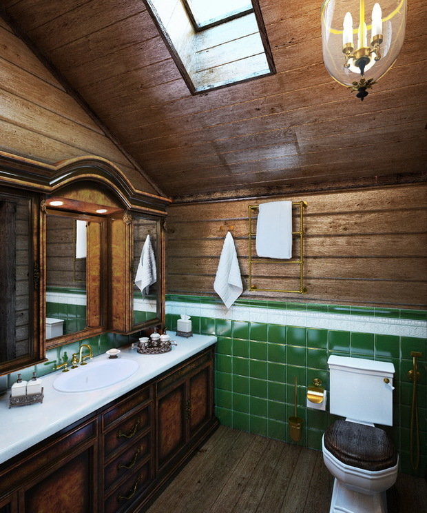 Фото из портфолио Деревянный дом с изразцами – фотографии дизайна интерьеров на INMYROOM