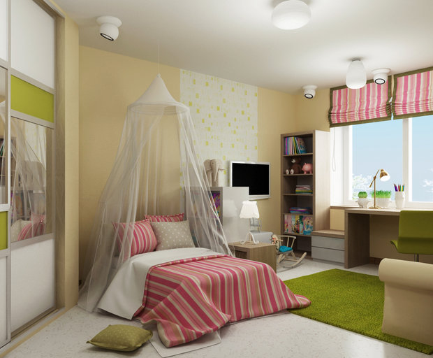 Фото из портфолио Детская "навырост" – фотографии дизайна интерьеров на INMYROOM